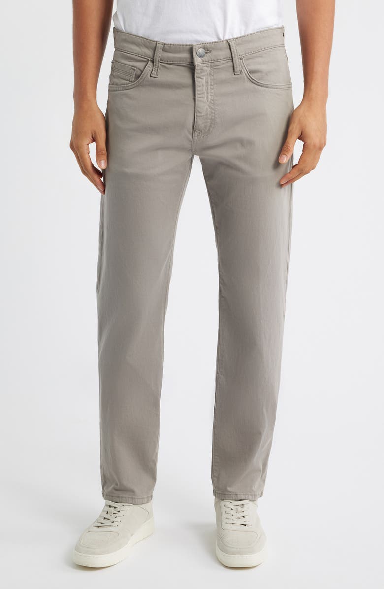 Mavi Jeans Zach Straight Leg Twill Pants, Main, color, Stone Twill