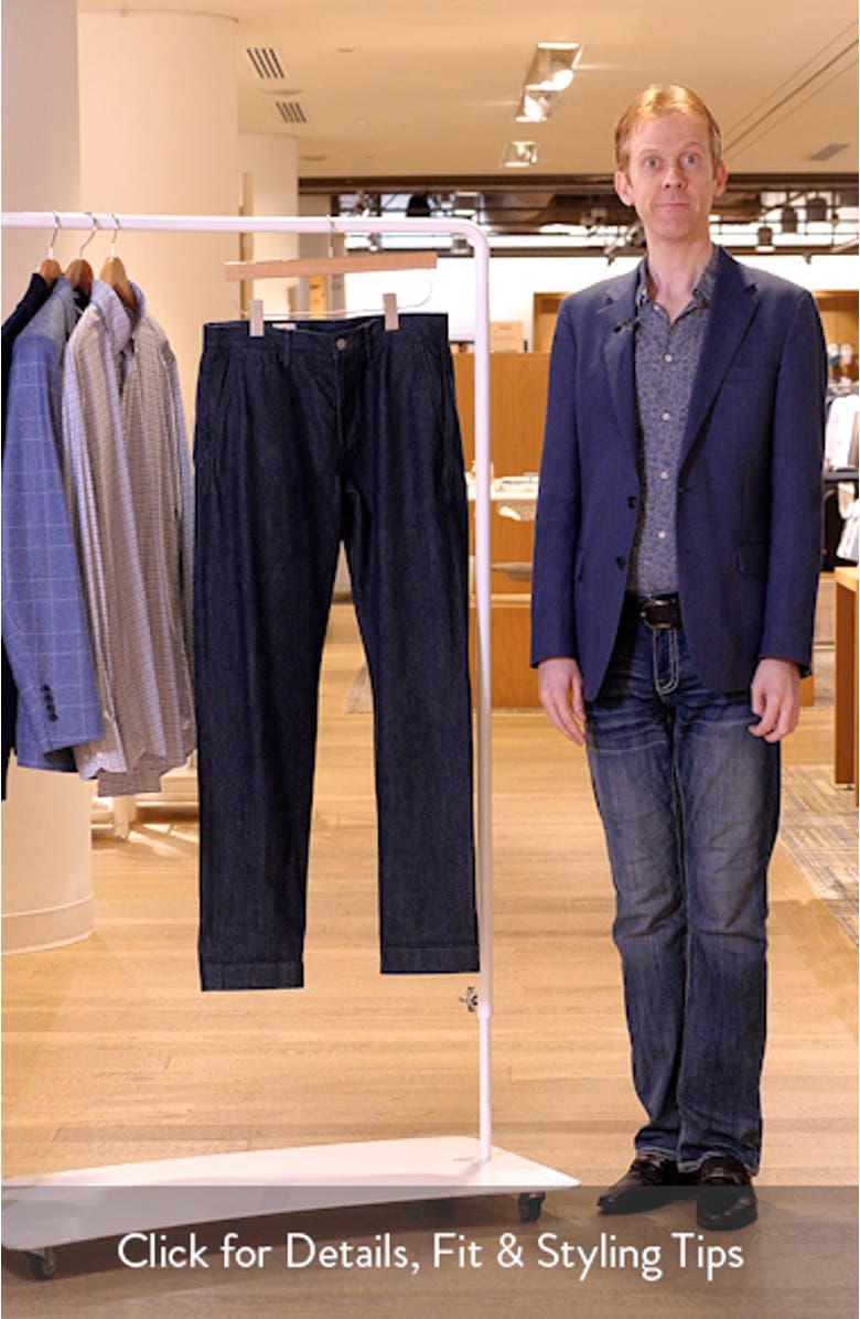 Archie Straight Leg Selvedge Trouser Jeans, sales video thumbnail