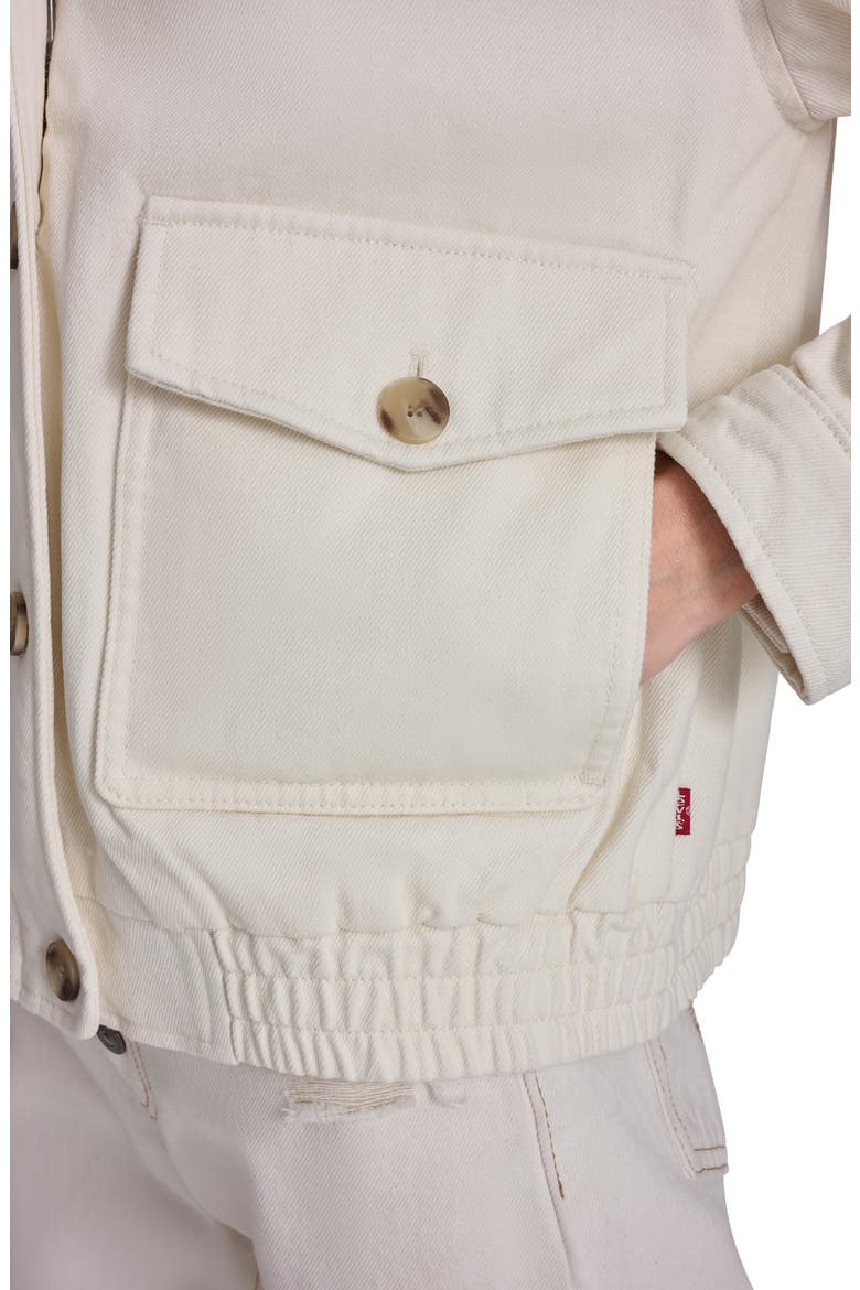 Laydown Denim Utility Jacket, Alternate, color, ECRU/ TAN CORDUROY
