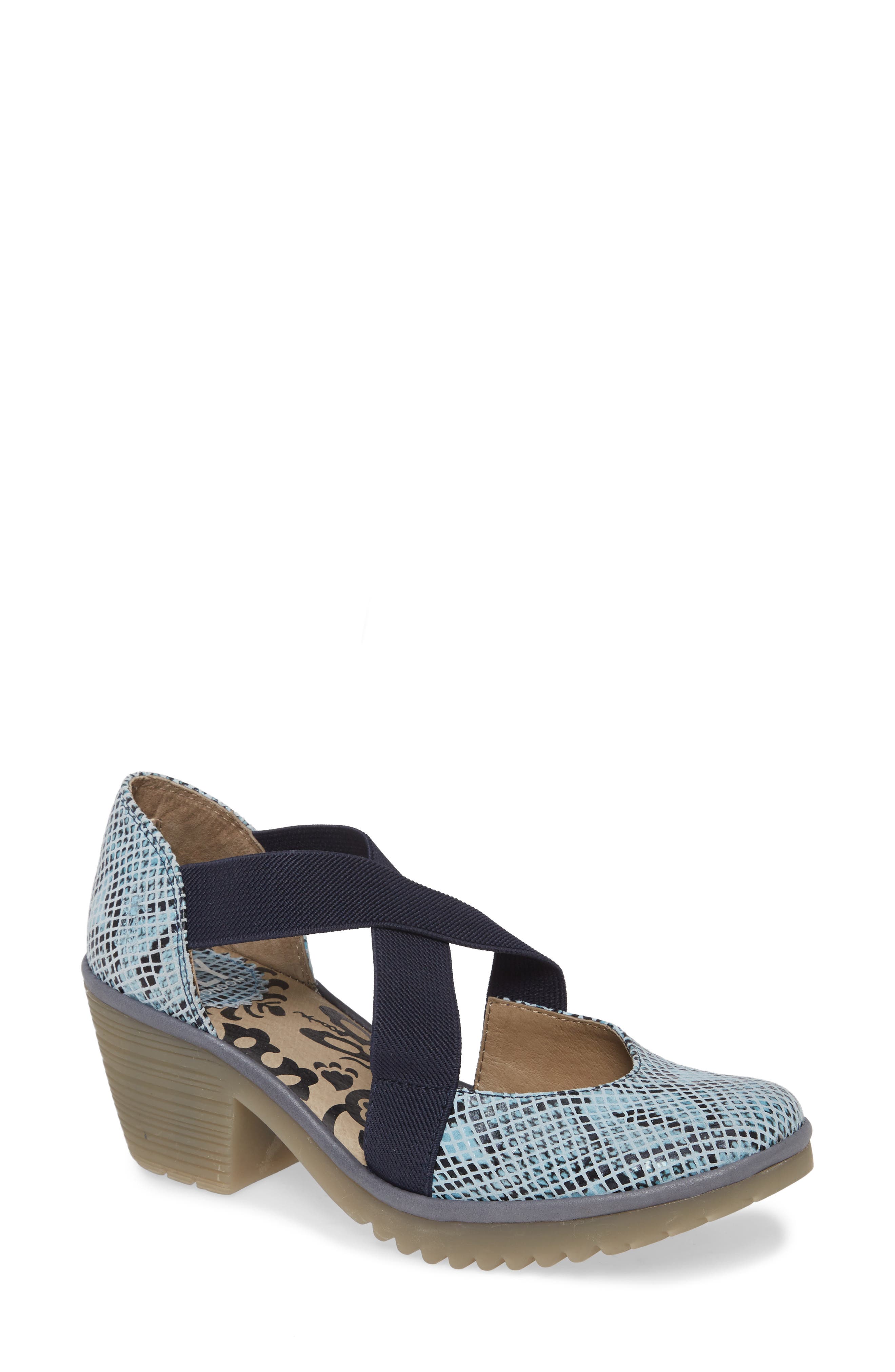 Wodi Pump, Main, color, BLUE SNAKE PRINT LEATHER