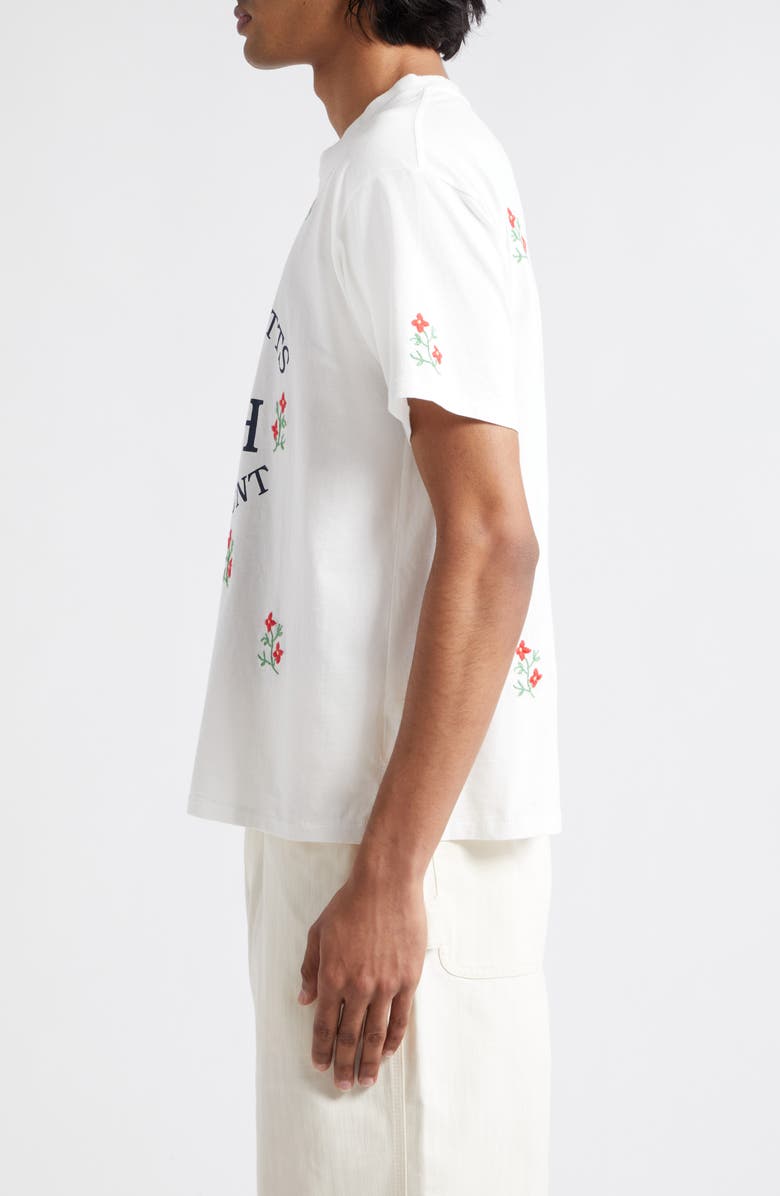 Bode Tournament Embroidered Floral Graphic T-Shirt, Alternate, color, 