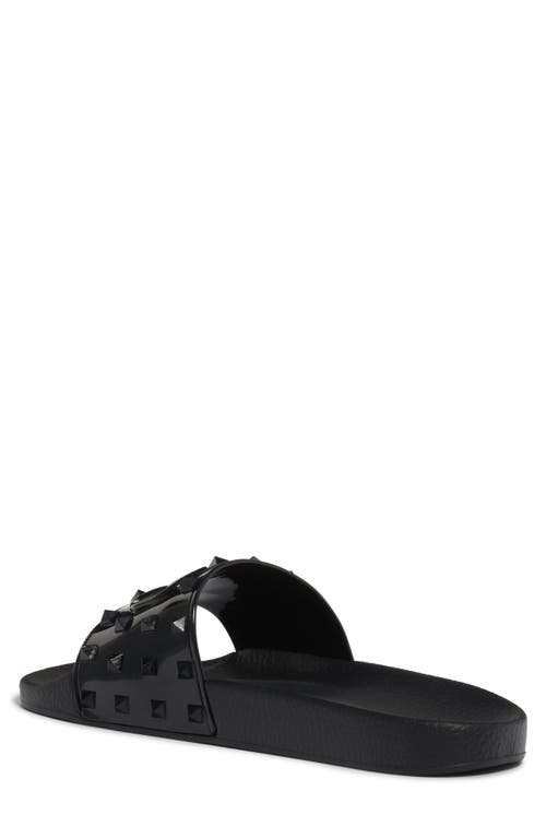Valentino Vlogo Rubber Slide In Nero