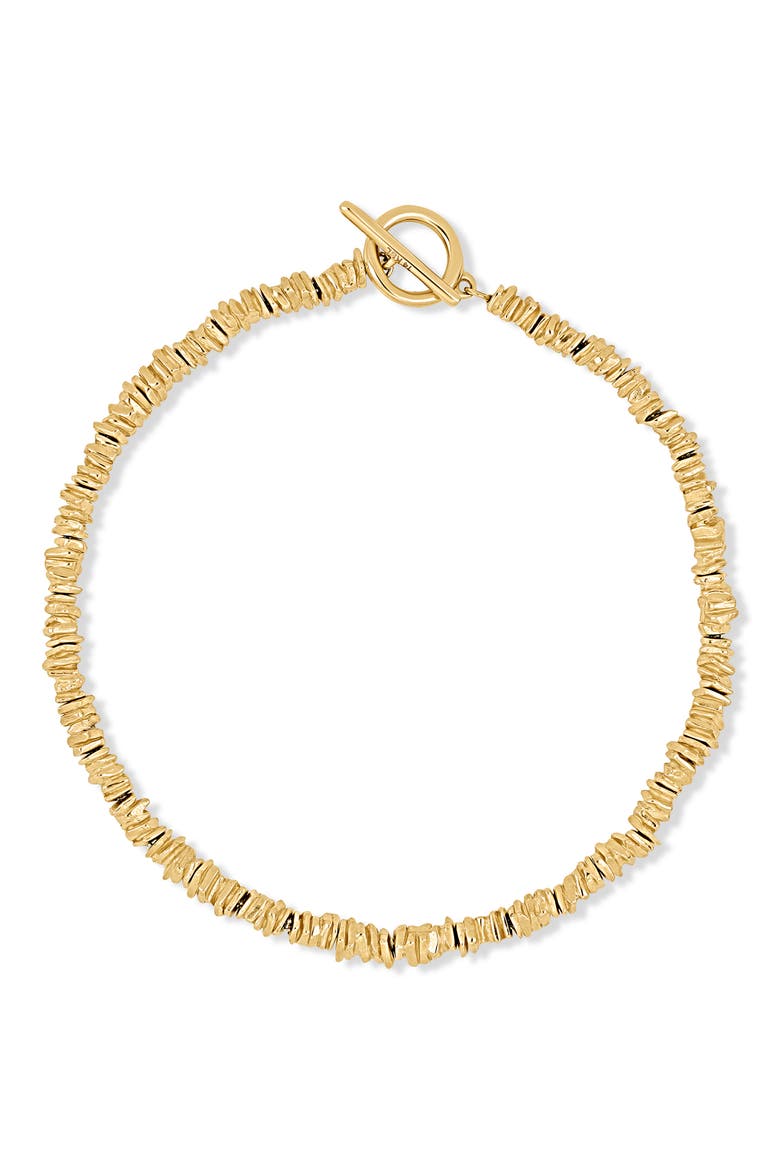 14K Gold Flat Beaded Line Bracelet (Online Trunk Show), Main, color, 14K YELLOW GOLD