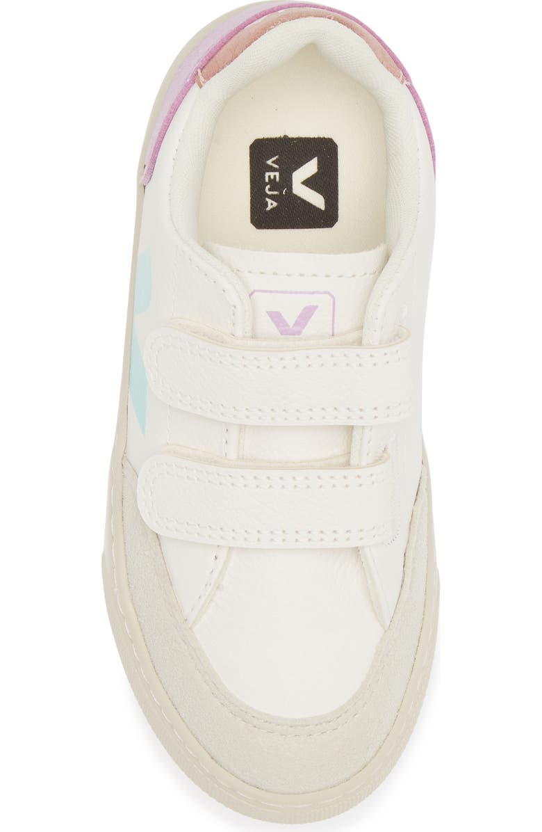 Veja Kids' V-12 Sneaker, Alternate, color, Extra-White/ Multi/ Orchid