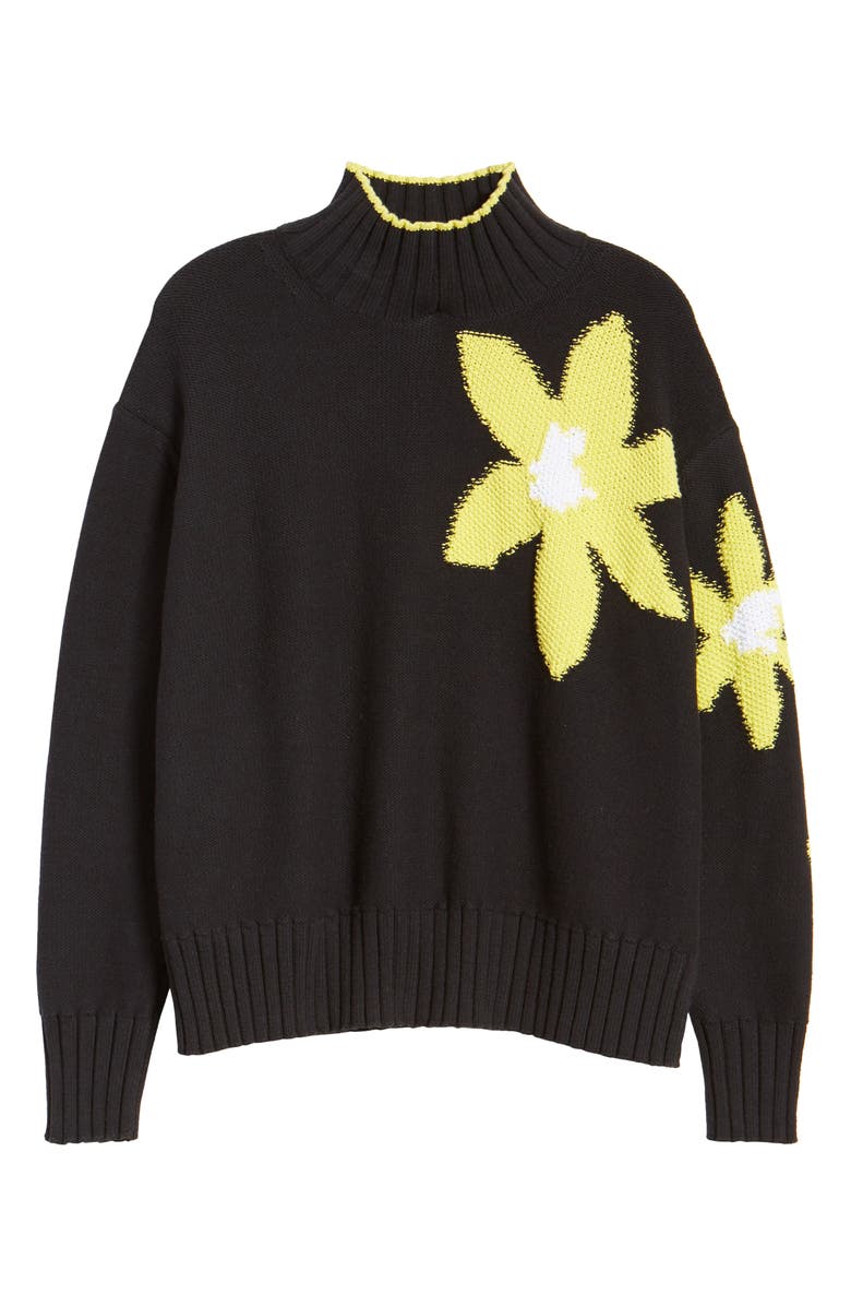 Lou & Grey Floral Turtleneck Sweater, Alternate, color, 