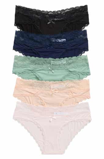 Ahna 5-Pack Lace Low Rise Hipster Panties