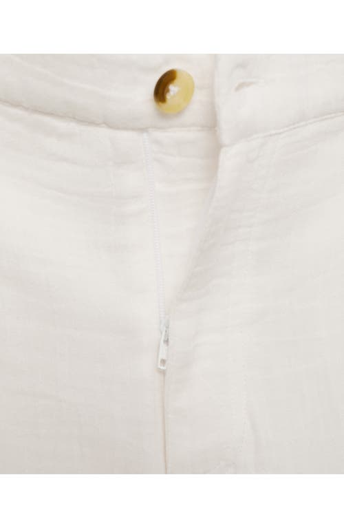 Mango Straight Leg Cotton Pants
