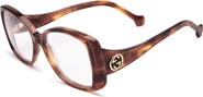Gucci 55mm Square Optical Glasses