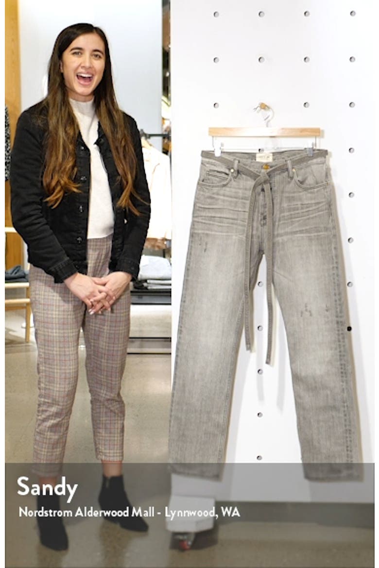 Tie Waist Relaxed Fit Jeans video
