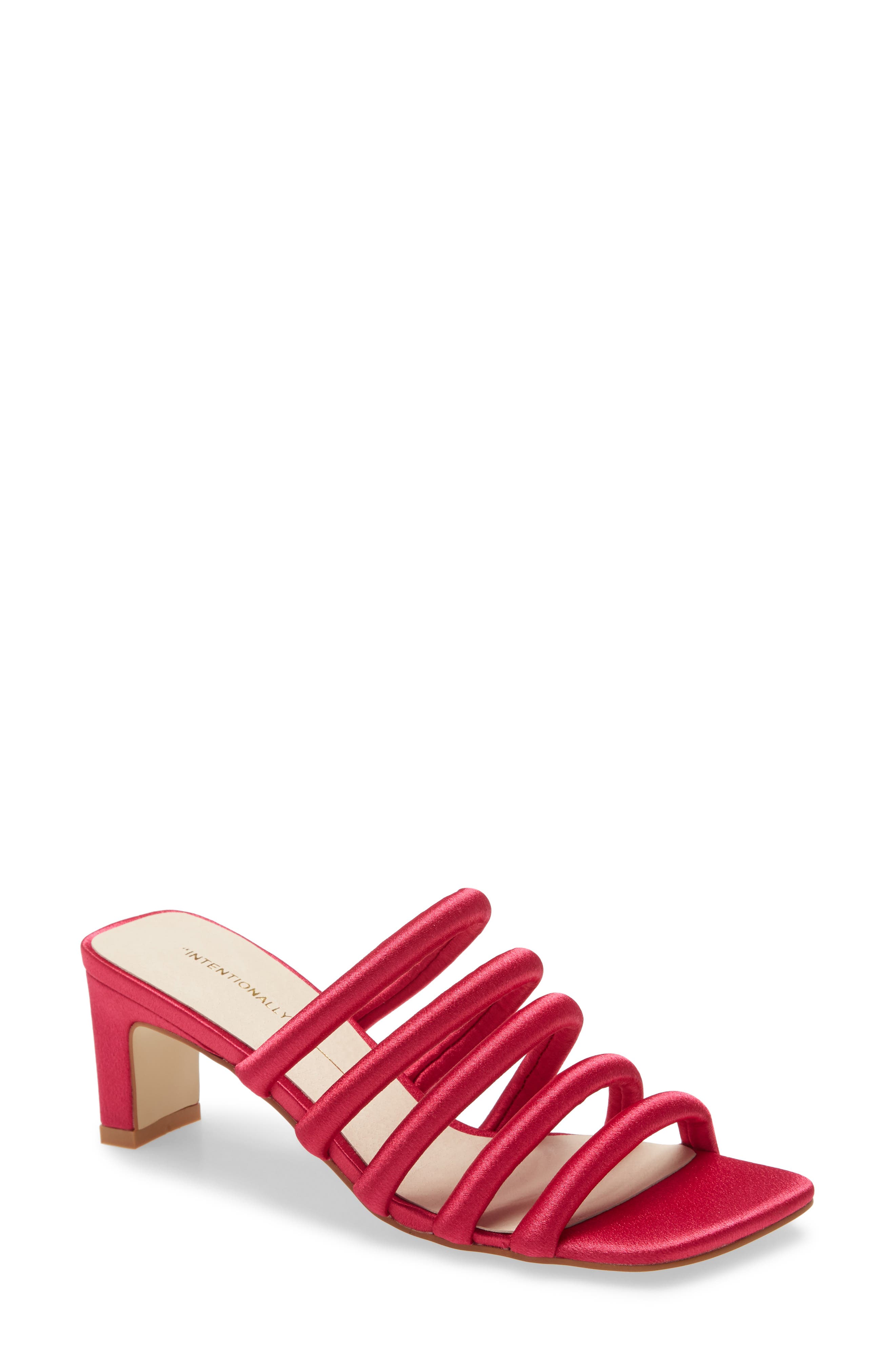 Willow Slide Sandal, Main, color, FUCHSIA FABRIC