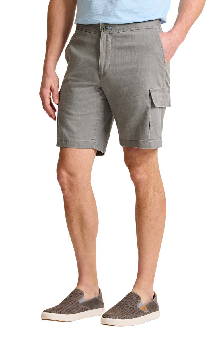 Tommy Bahama Linen in Paradise Flat Front Stretch Linen & Viscose Cargo Shorts, Main, color, 