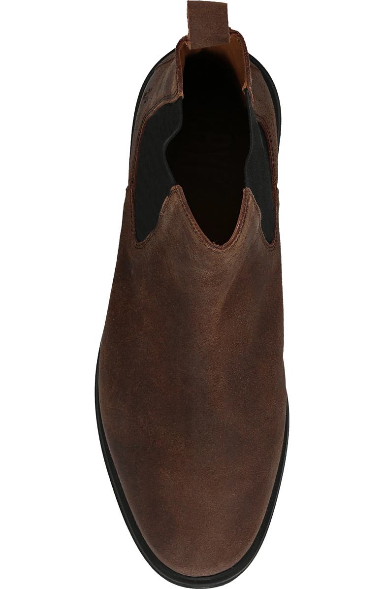 Frye Connor Suede Chelsea Boot, Alternate, color, Dark Walnut