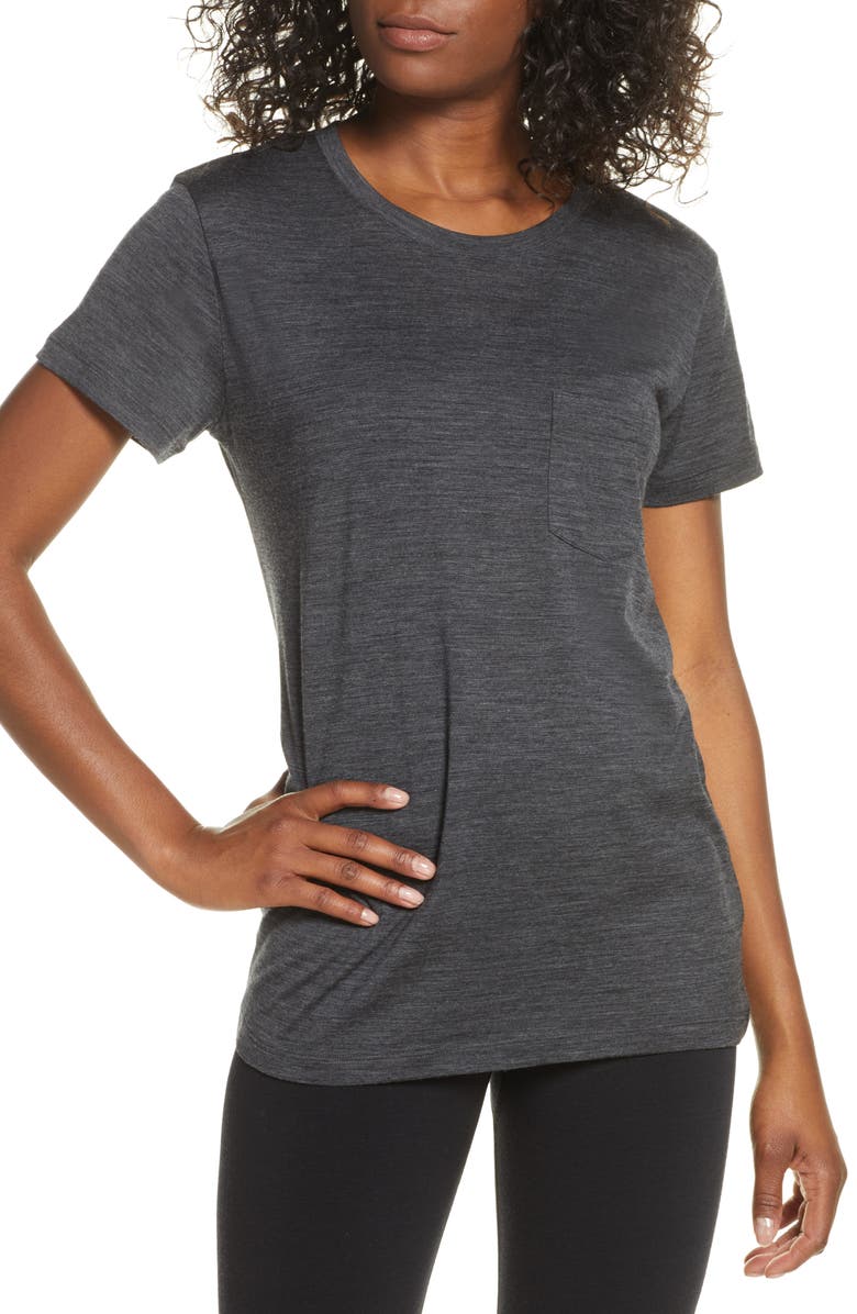 Icebreaker Ravyn Merino Wool Blend Pocket T-Shirt, Main, color,
