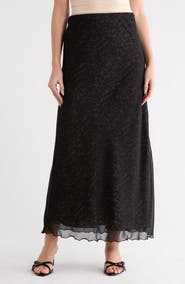 Parker Leopard Mesh Maxi Skirt