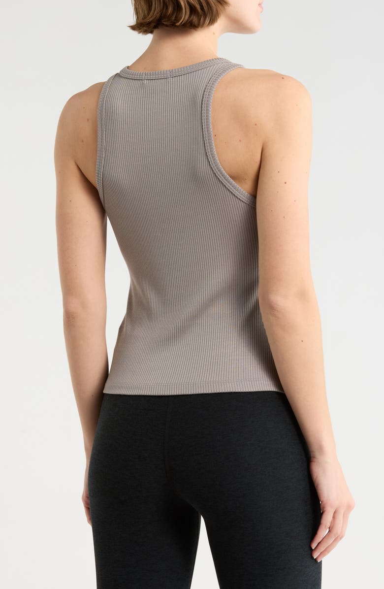 Beyond Yoga Formation Rib Tank, Alternate, color, Stone Gray