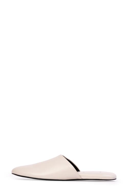 Black Suede Studio Shiloh Crystal Leather Slipper Mules In Coconut Leather