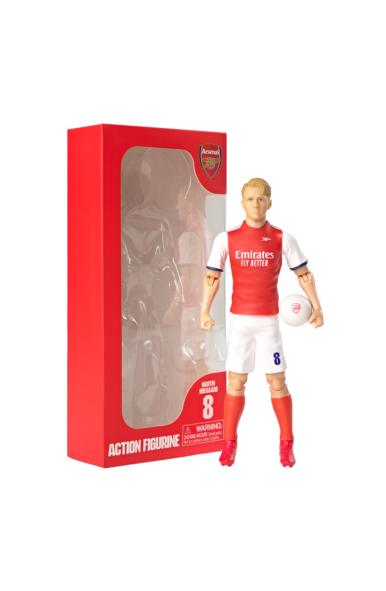 Banbo Toys SOCKERS Arsenal F.C. Martin Ødegaard 8" Collectible Soccer Action Figure, Main, color, Red