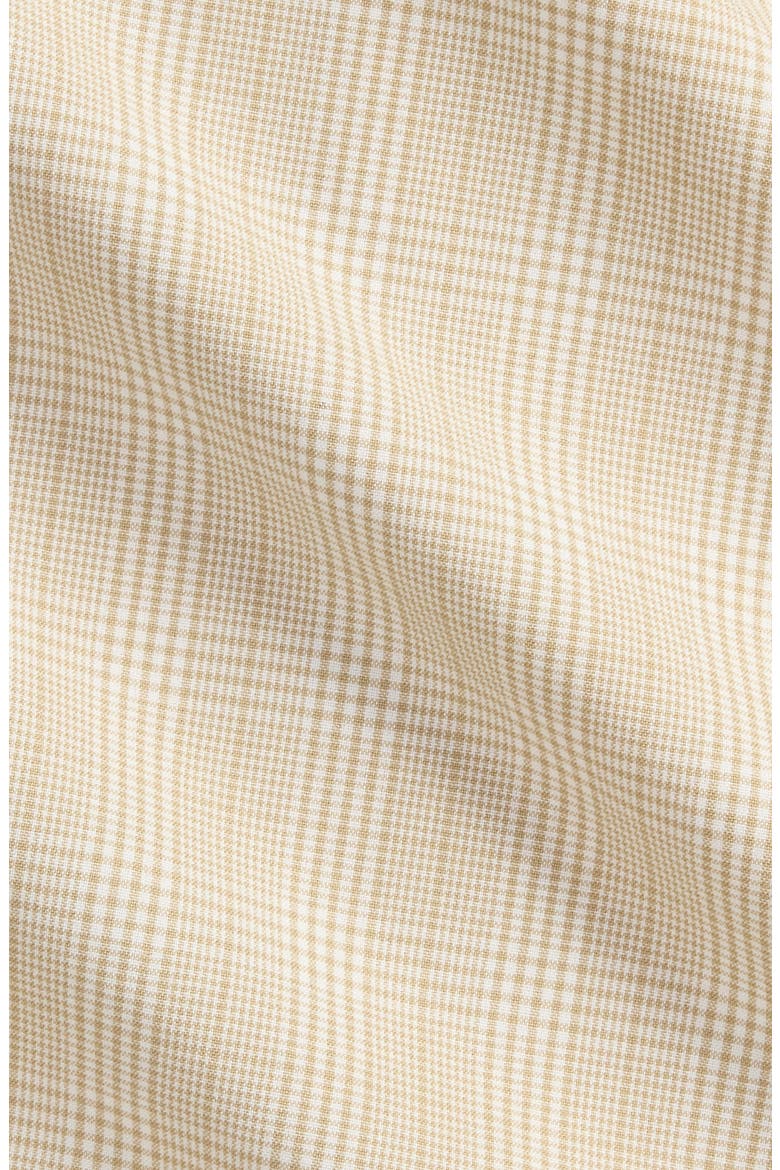 Classic Fit Glen Check Cotton Poplin Button-Up Shirt, Alternate, color, COASTAL BEIGE WHITE
