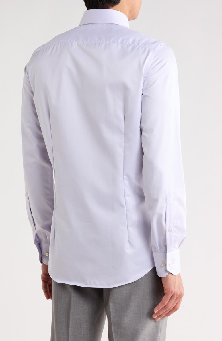 Emanuel Berg Traveller Modern Fit Dress Shirt, Alternate, color, Light Pastel Purple