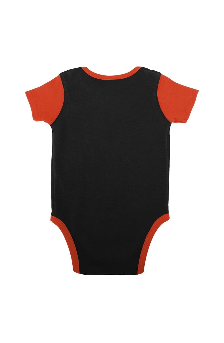Outerstuff Newborn & Infant Black/Orange Cincinnati Bengals Home Field Advantage Three-Piece Bodysuit, Bib & Booties Set, Alternate, color, Black