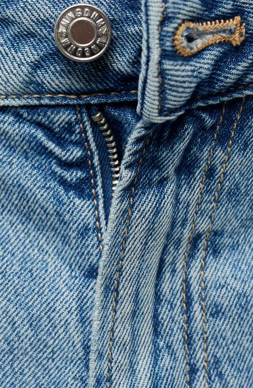 Mango Miami Straight Leg Jeans In Animal Print