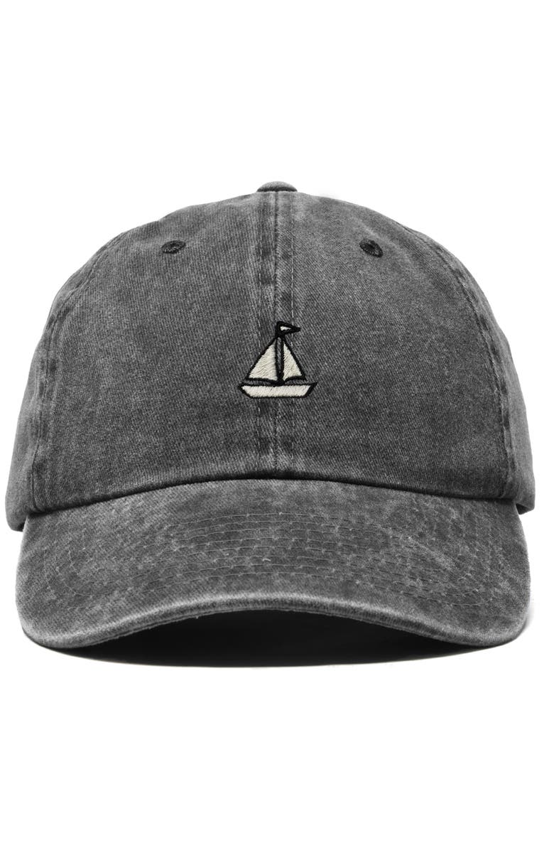 Dalix Sail Dad Cap, Main, color, Washed Black