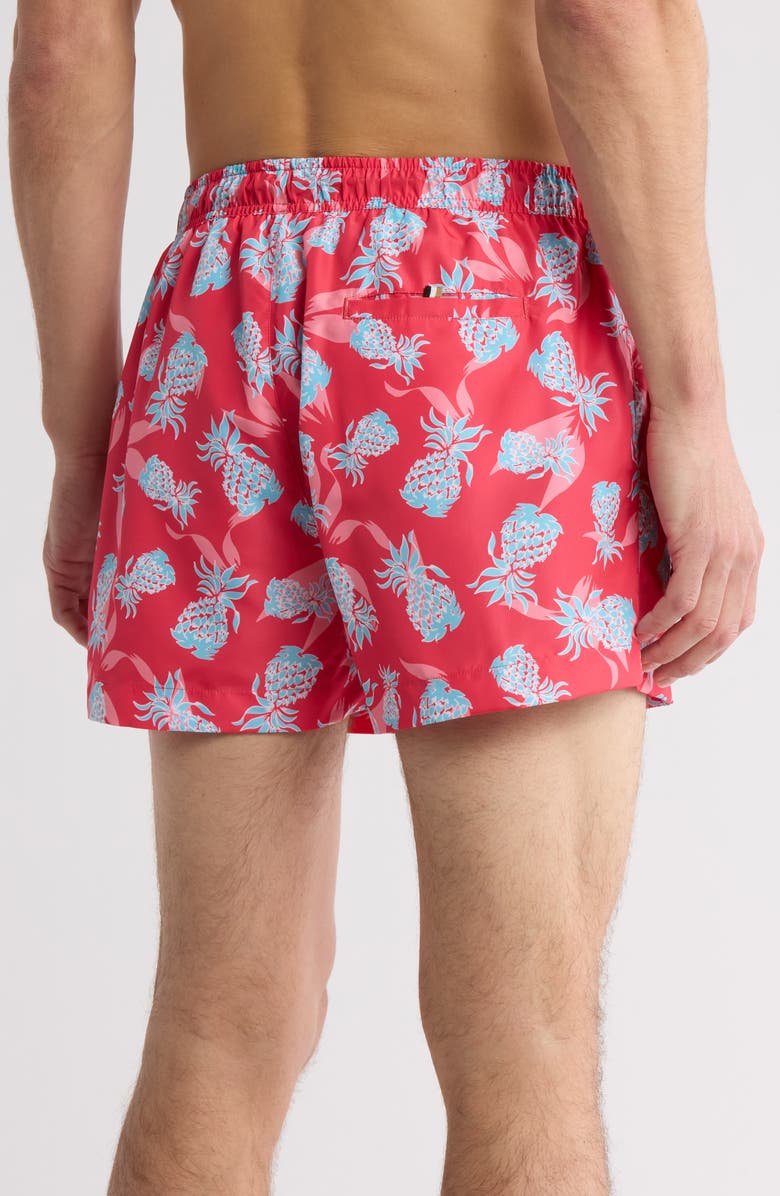 BOSS Ery Swim Trunks, Alternate, color, Dark Pink