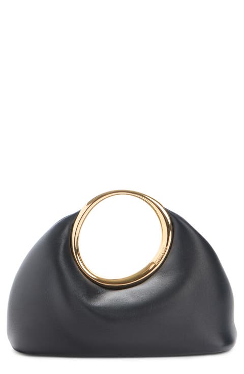 Le Petite Calino Leather Top Handle Bag