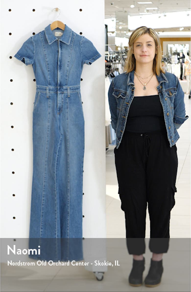 Wide Leg Denim Jumpsuit, sales video thumbnail