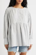 Free People Alana Linen & Cotton Blend Babydoll Tunic