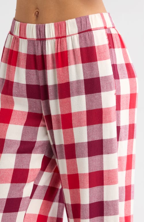 NORDSTROM NORDSTROM COZY COTTON BLEND FLANNEL PAJAMAS