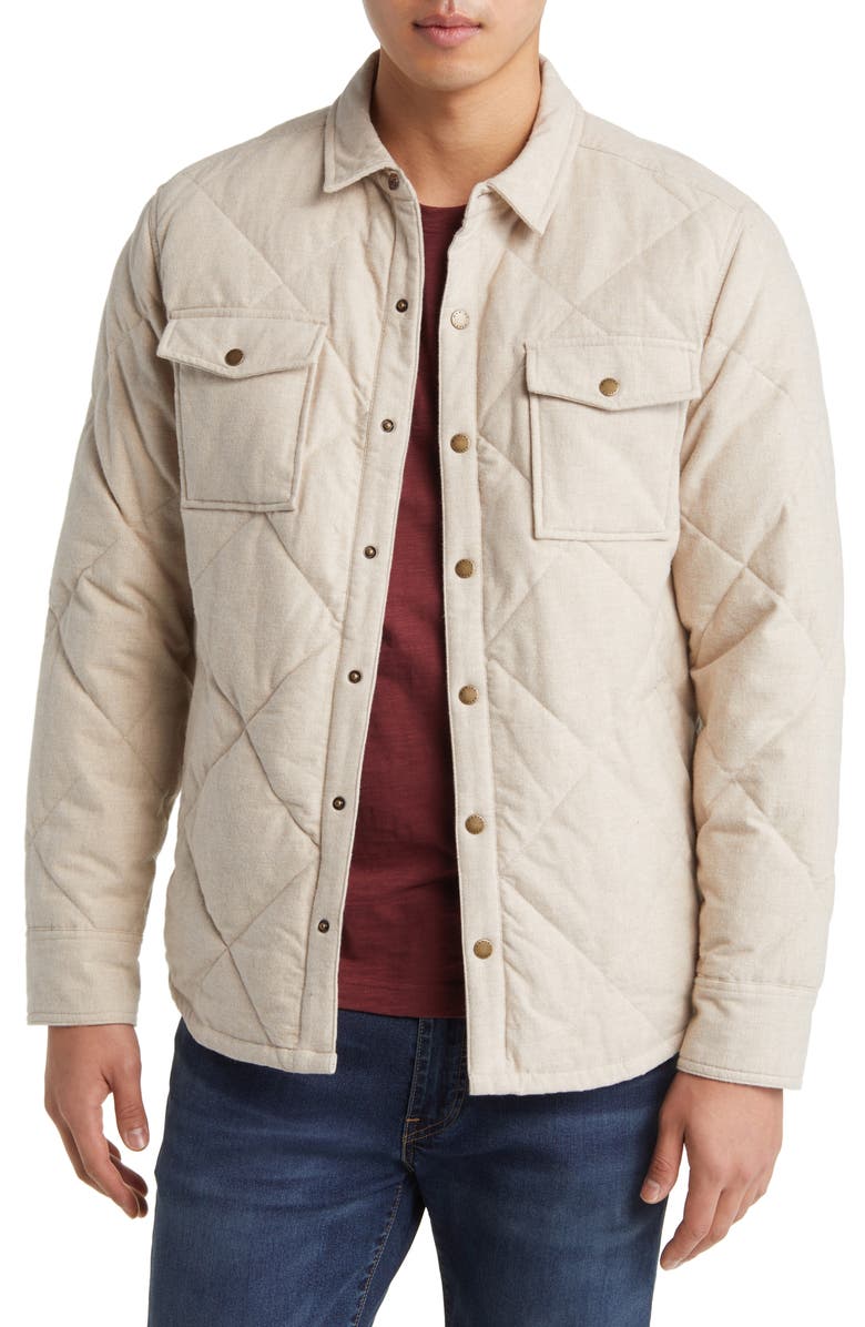 Marine Layer Olin Quilted Snap-Up Overshirt, Main, color,