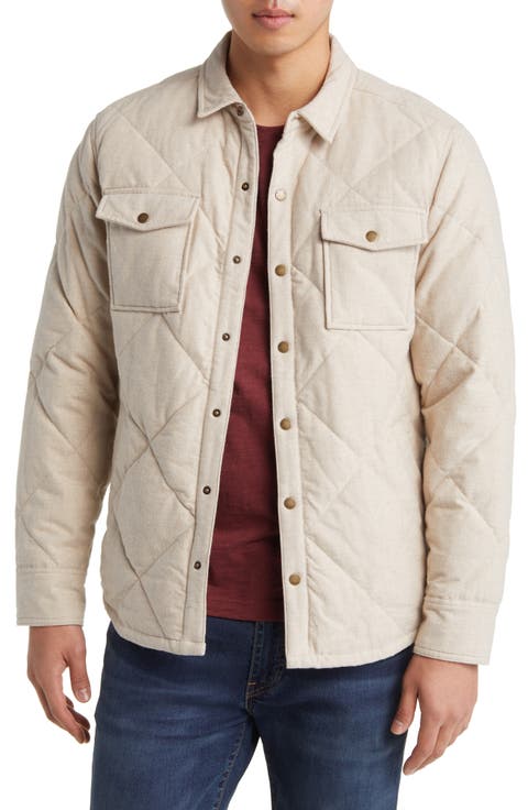 Olin Quilted Snap-Up Overshirt