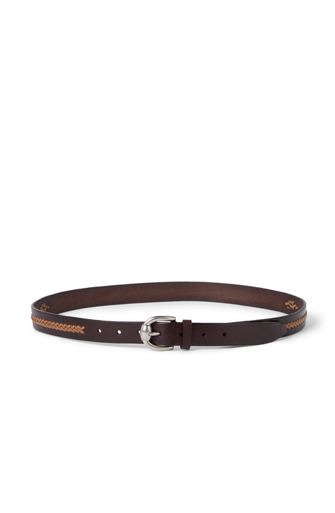 24AW new /BRUNELLO CUCINELLI スエードベルト Belt Brown BRUNELLO CUCINELLI Suede belt | NET-A-PORTER