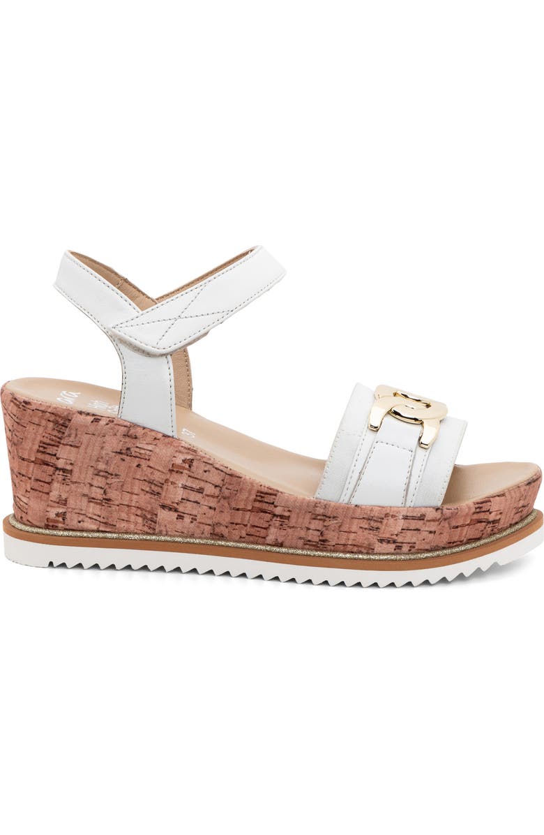 ara Palmdale Wedge Platform Sandal, Alternate, color, White