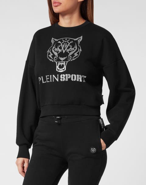 Cropped Hoodie Sweatjacket Tiger Women