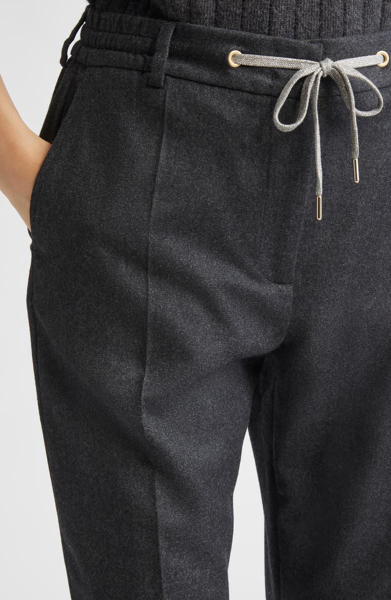 Eleventy Soft Slim Fit Pants, Alternate, color, 15 Smoke Gray Melang