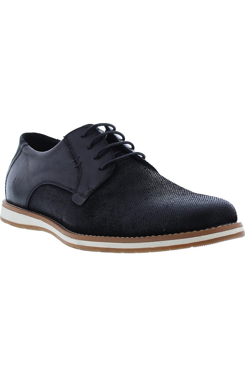 Zanzara Blaze Leather Canvas Derby, Main, color,