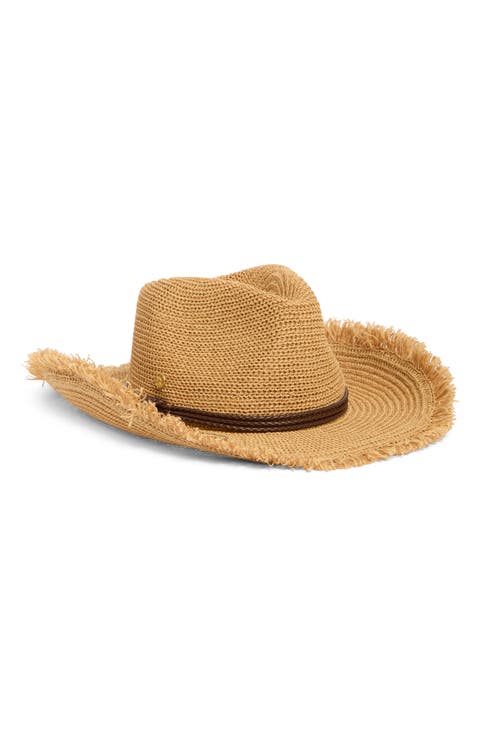 Packable Knit Cowboy Hat