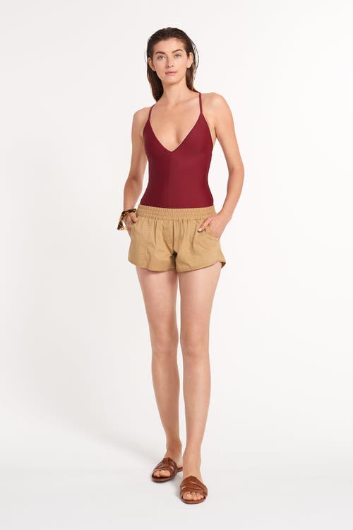 Ansea The Short Board Short In Khaki