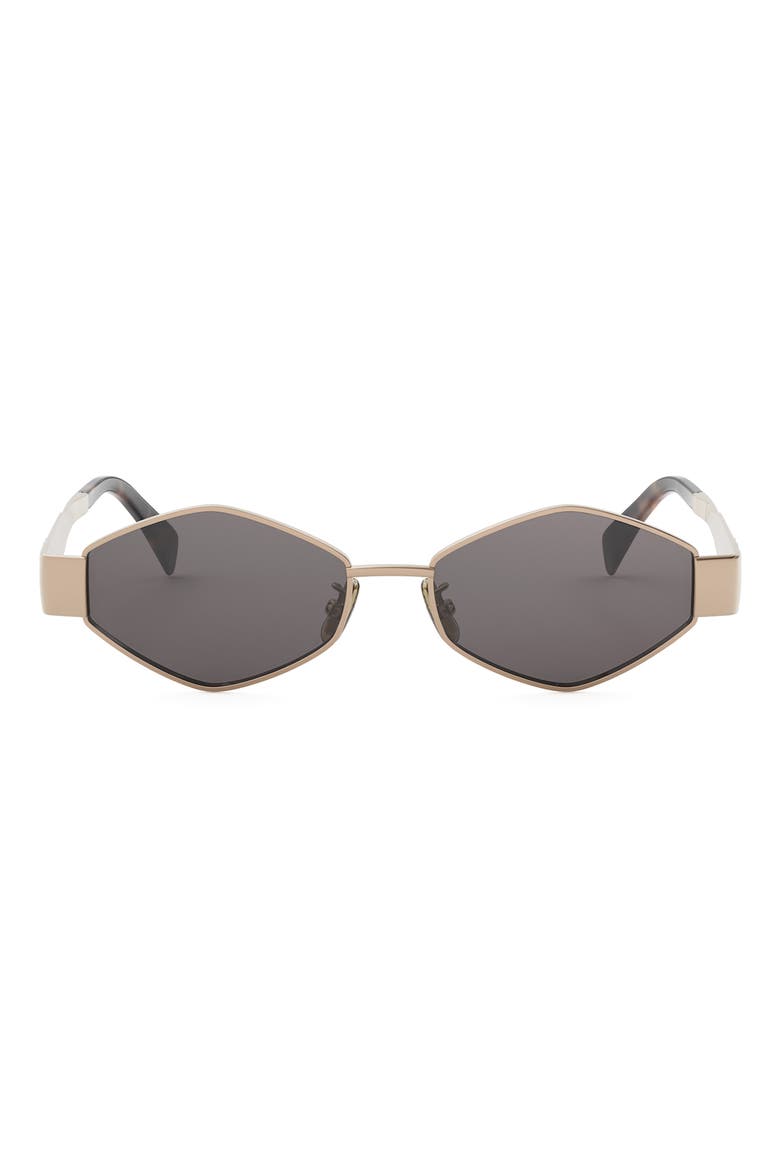Triomphe 54mm Geometric Sunglasses, Main, color, SHINY ROSE GOLD / SMOKE