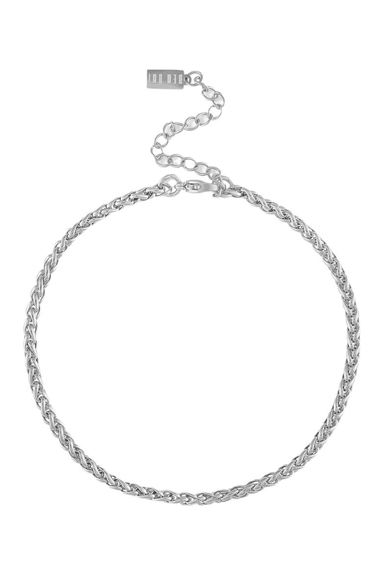 Wheat Chain Anklet, Main, color, Silver
