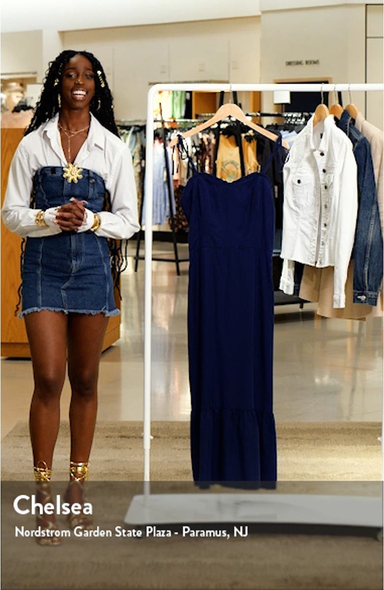 Meriah Tie Strap Midi Sundress, sales video thumbnail