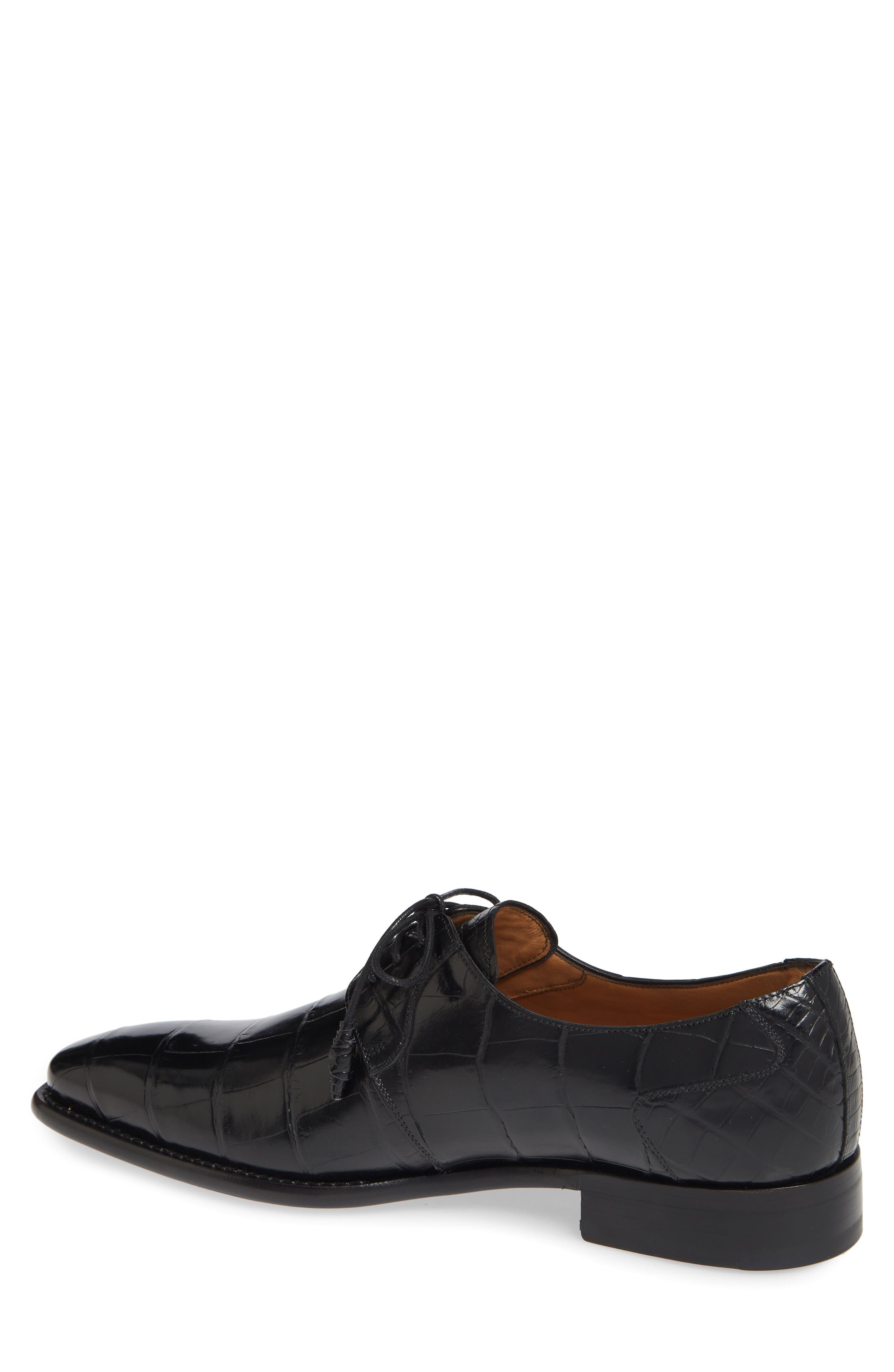 Mezlan Moscow Genuine Alligator Leather Derby, Alternate, color, 