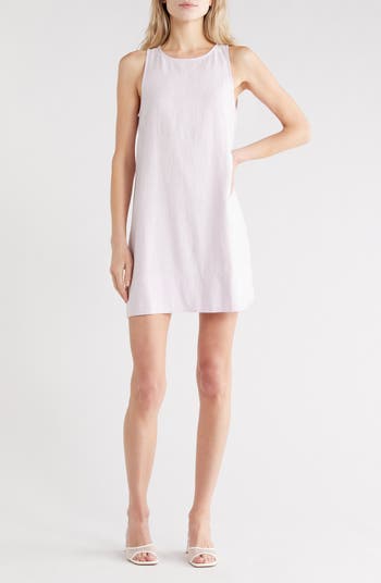 Madewell Women's Linen Blend Shift Minidress - Red - Mini dresses Madewell Women's Linen Blend Shift Minidress - Red - Mini dresses