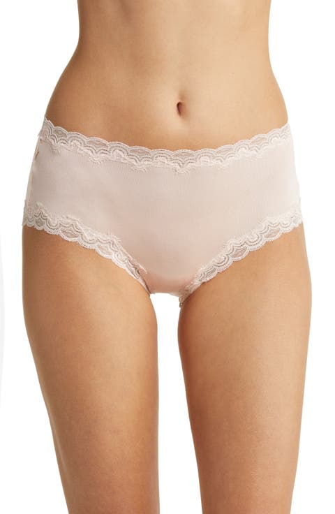 Soft Silk Lace Trim Silk Briefs (Regular & Plus Size)