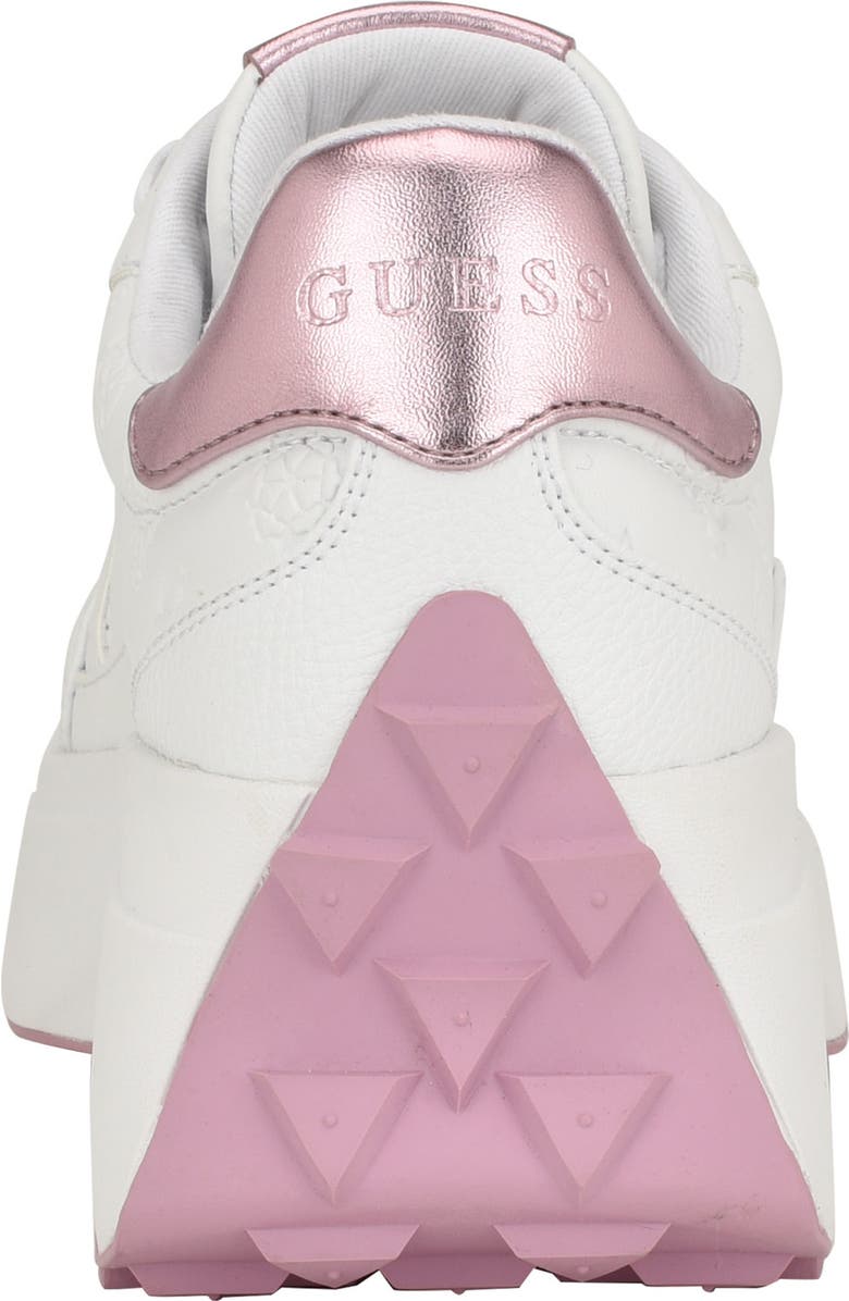 GUESS Calebb Sneaker, Alternate, color, White 147