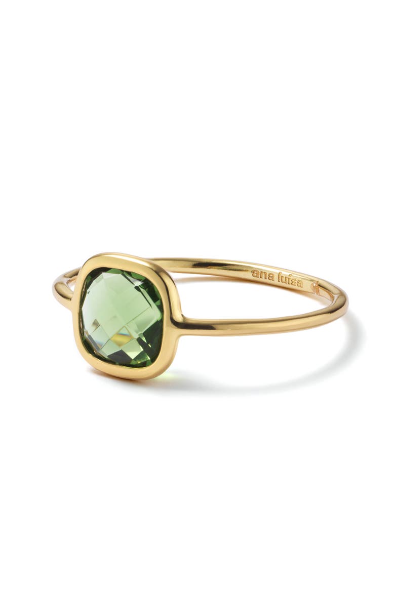 Ana Luisa Stone Ring - Mae Ring Green, Alternate, color, Green