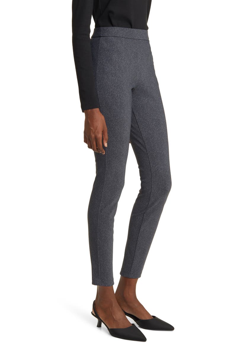 Theory Adbelle High Waist Slim Fit Crop Pants, Alternate, color, Charcoal Multi