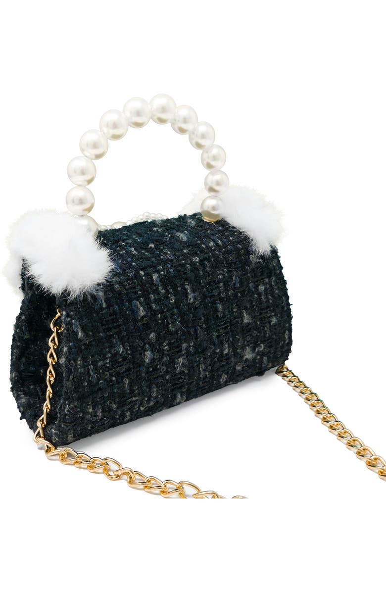 Puttisu Handbag - Pearl Ribbon, Alternate, color, Noir Tweed